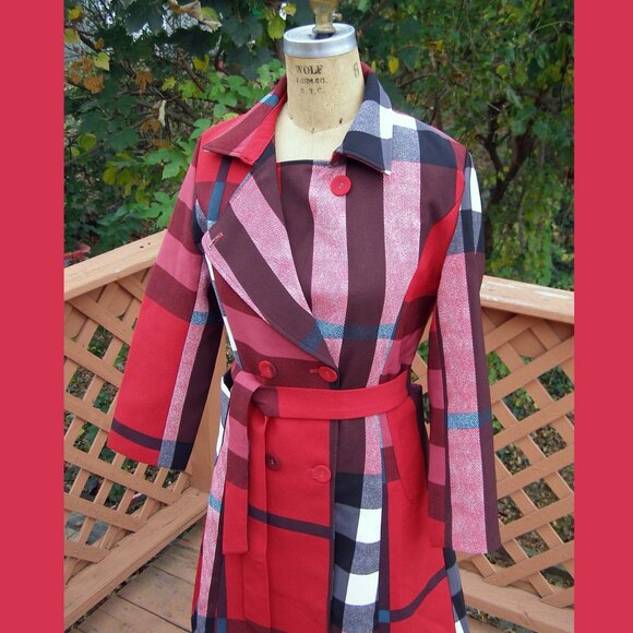 NEW size M/L 6-8 Plaid pattern by "Beauty Dress" brand - Picture 1 of 13